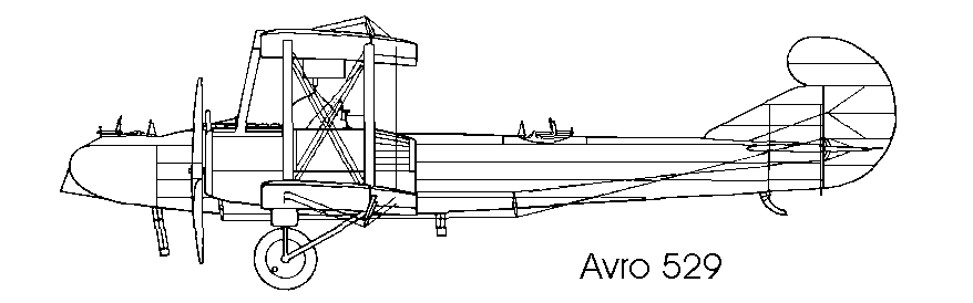 The prototype bomber Avro 529