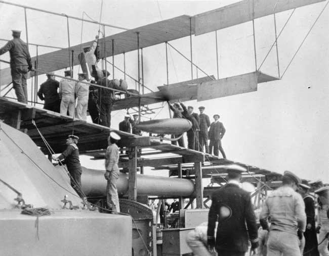 HMS Hibernia: Preparing the take off