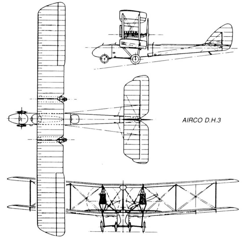 Blueprint Airco DH.3