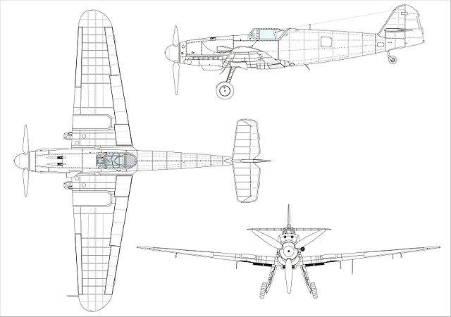 Me109 K blueprint