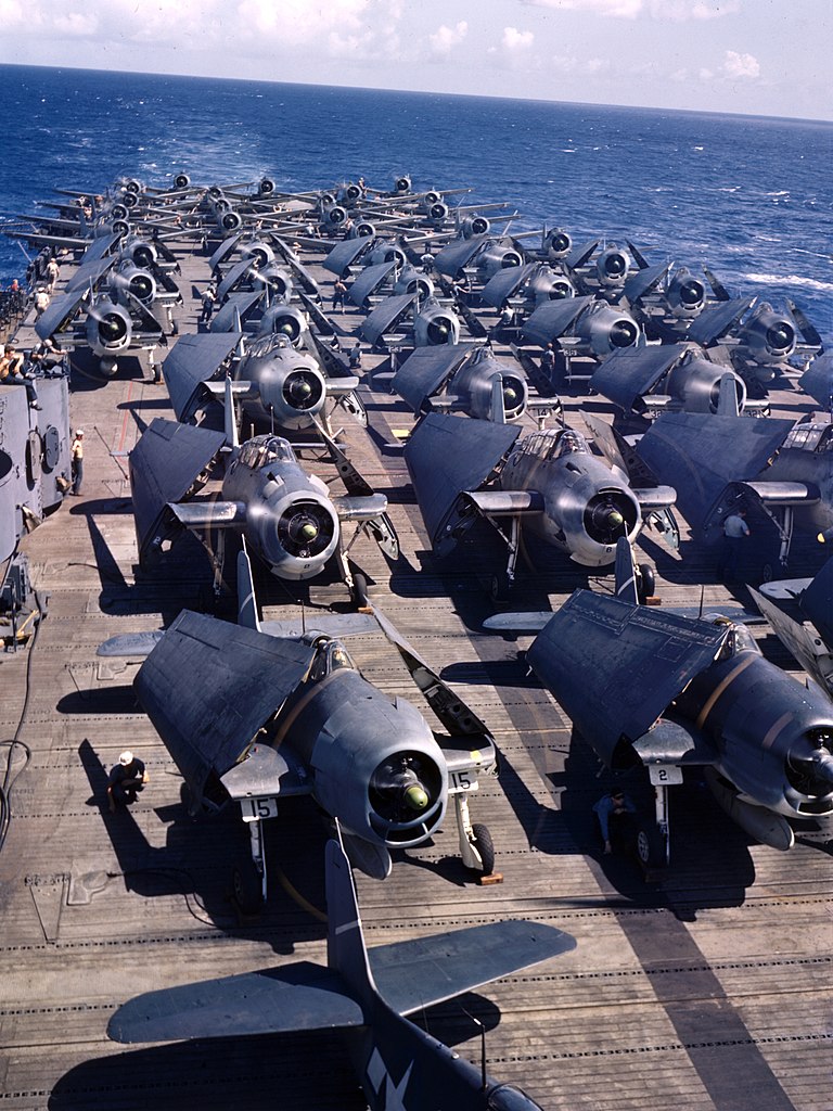 Stunning photo showing the extent of the USN air power in WW2