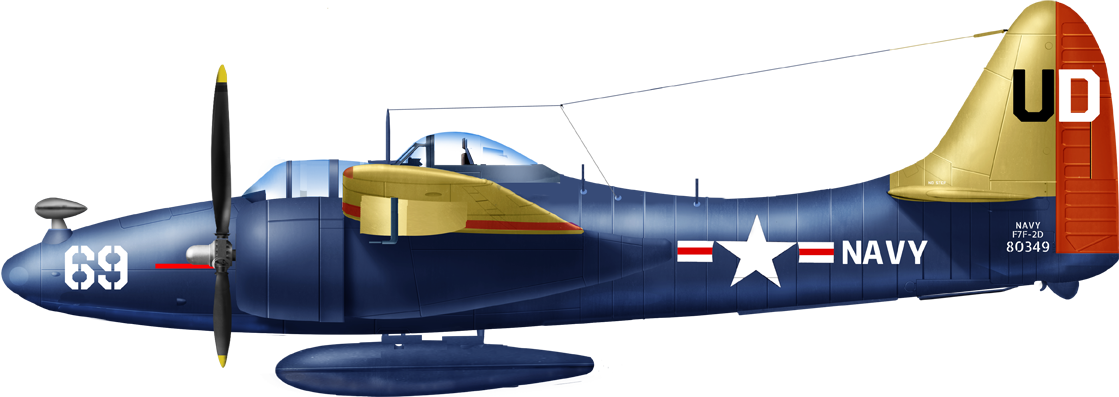 F7F-2D drone command model, USN, 1960s