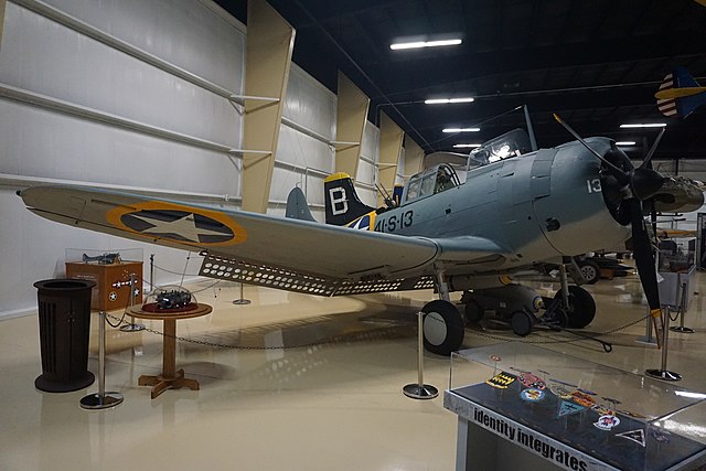 SBD-3 on display at Air Zoo